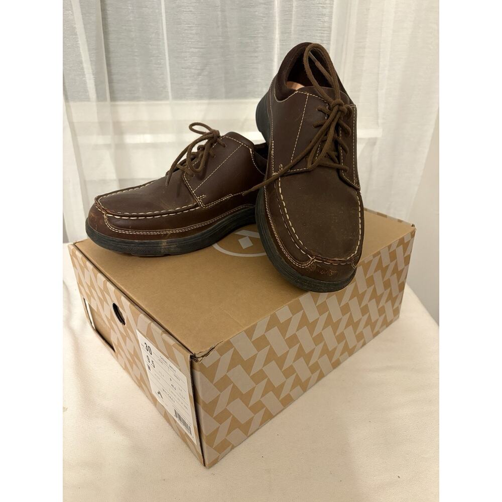 Anodyne Wide Shoes Mens Size 9.5 W Diabetic Comfort Orthotic Brown Leather #30